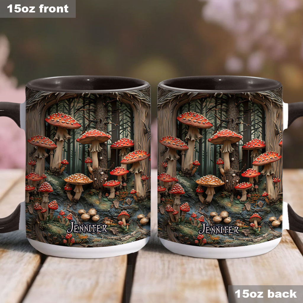 Into The Forest - Personalized Camping Accent Mug