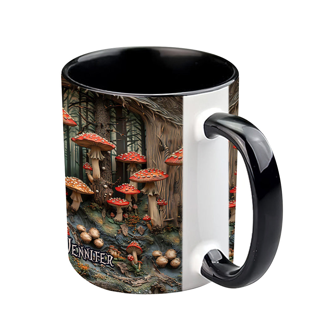 Into The Forest - Personalized Camping Accent Mug