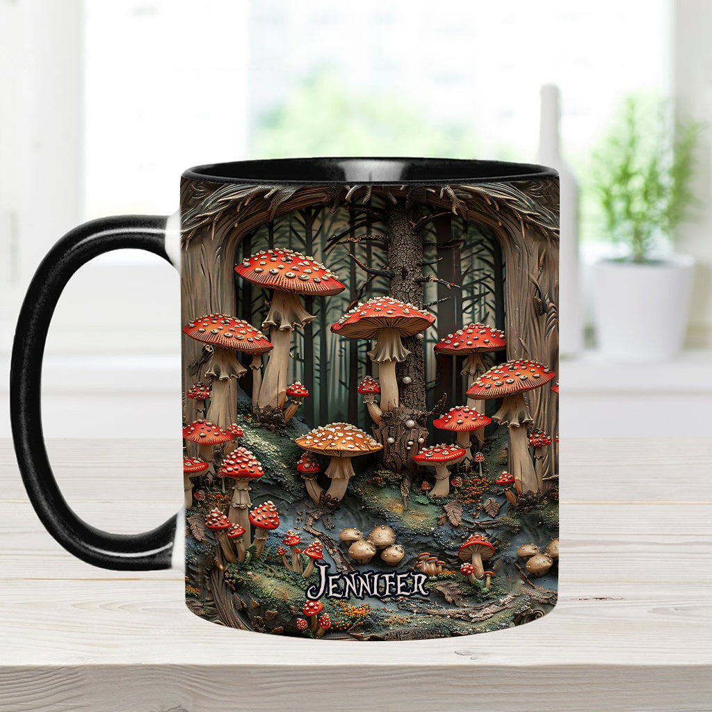 Into The Forest - Personalized Camping Accent Mug