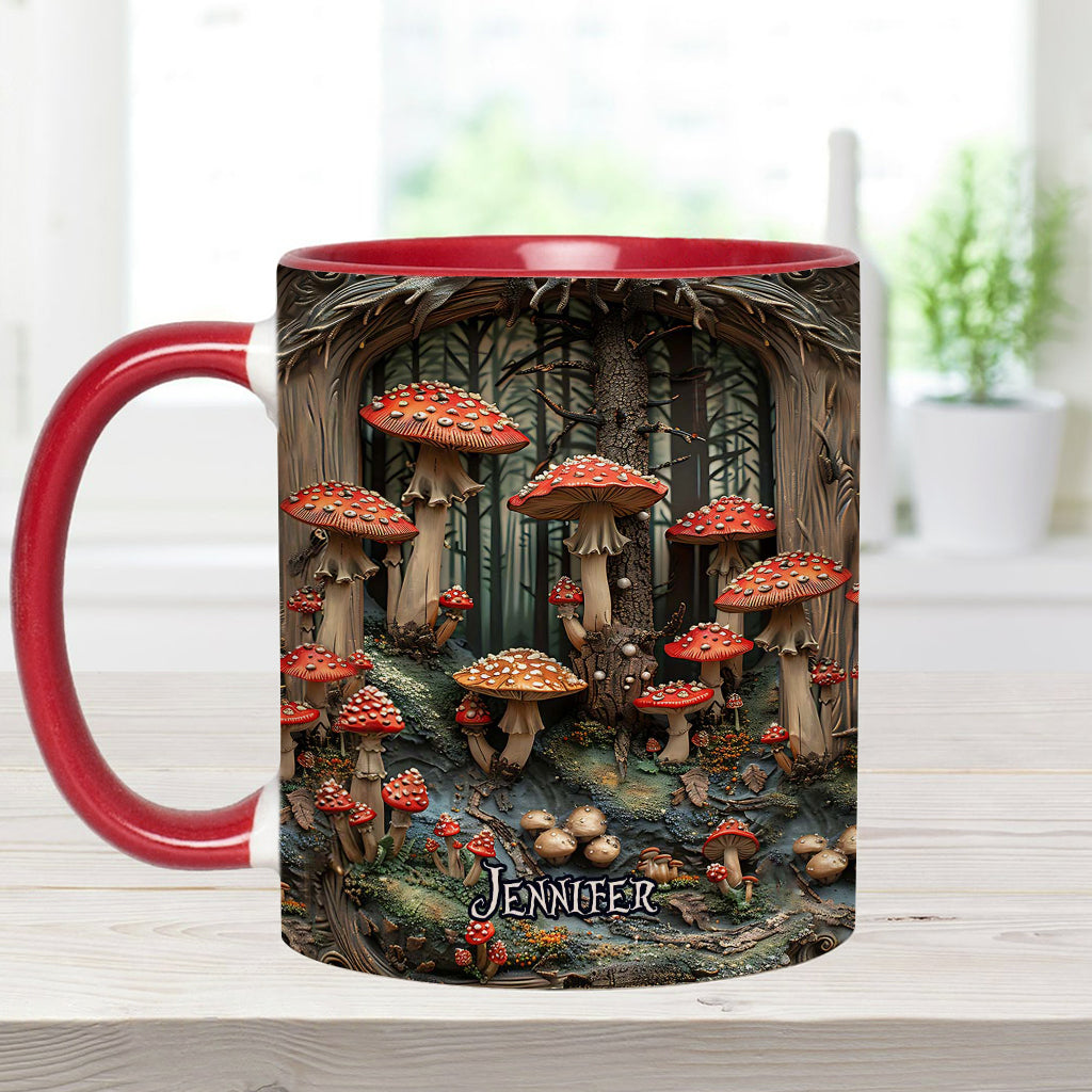 Into The Forest - Personalized Camping Accent Mug