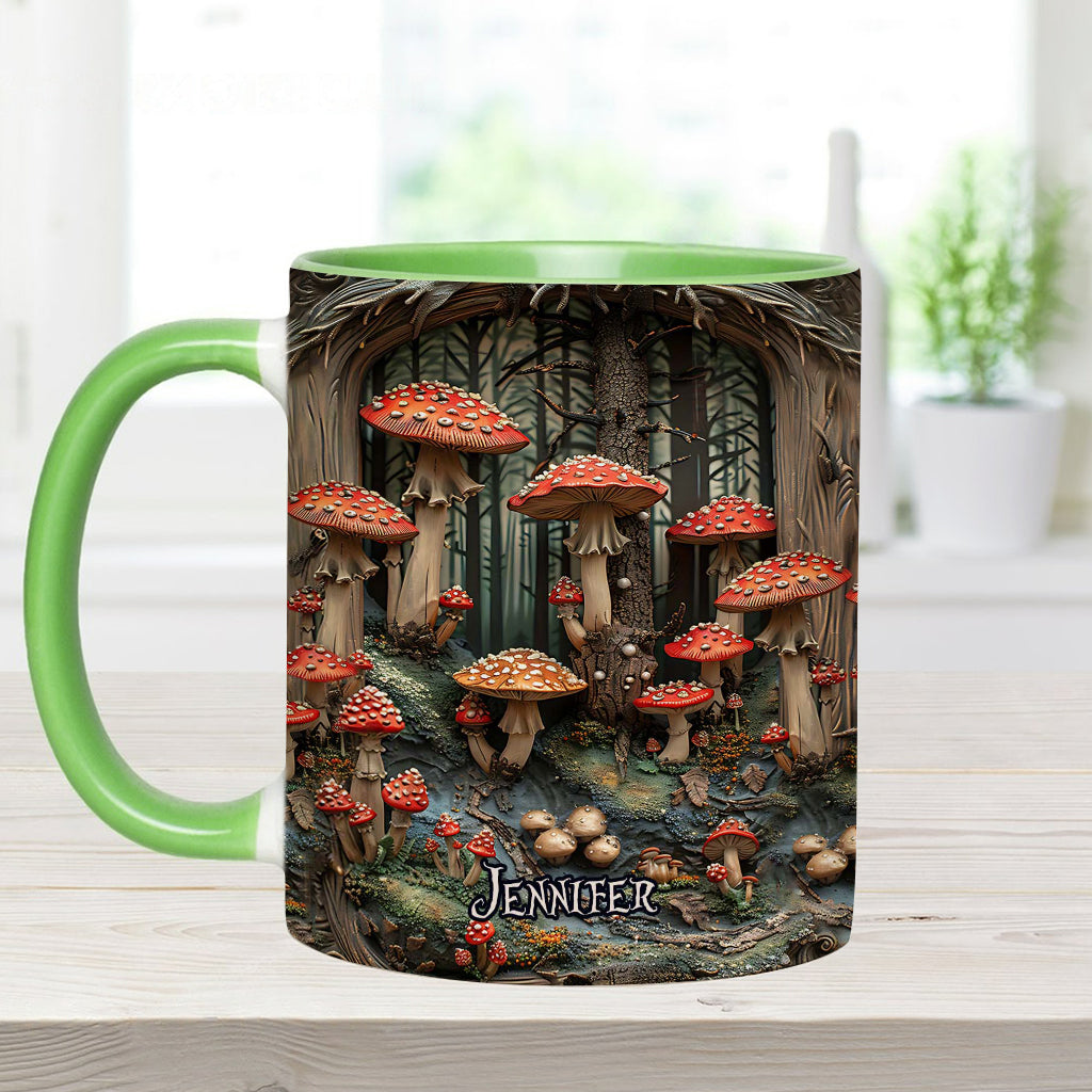 Into The Forest - Personalized Camping Accent Mug