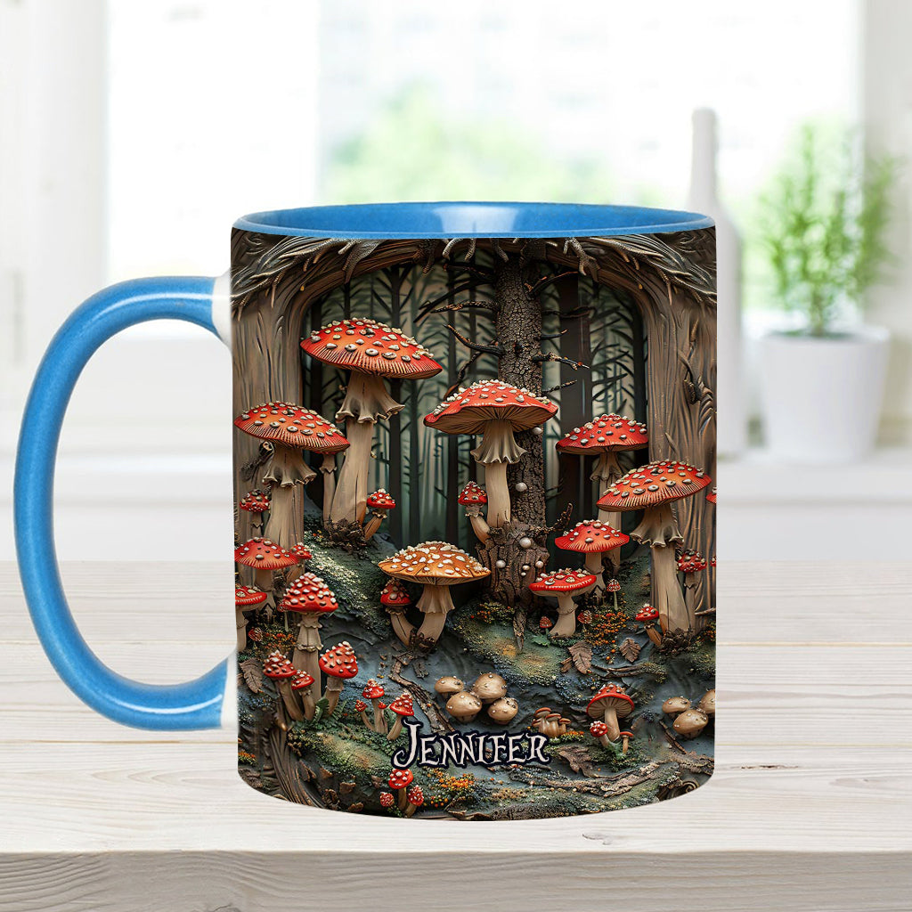 Into The Forest - Personalized Camping Accent Mug