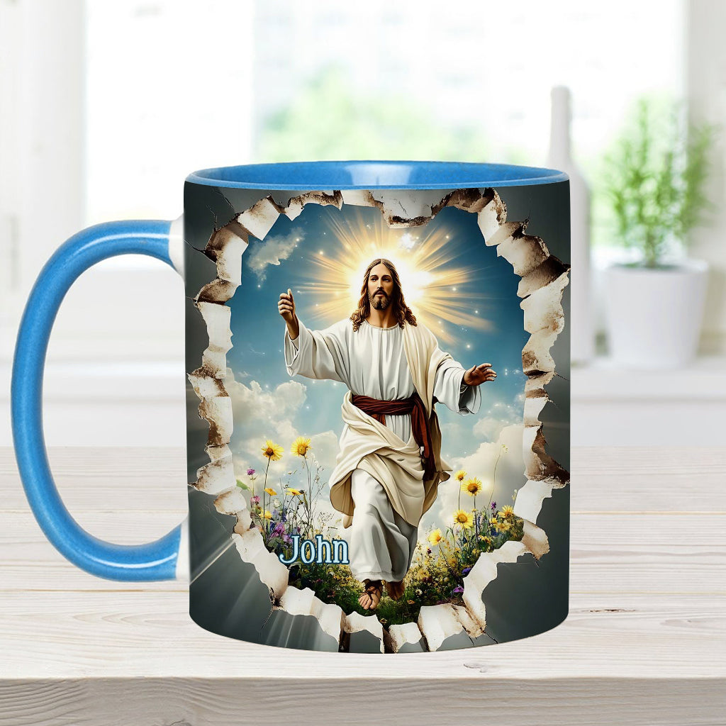 He Is Risen - Personalized Christian Accent Mug