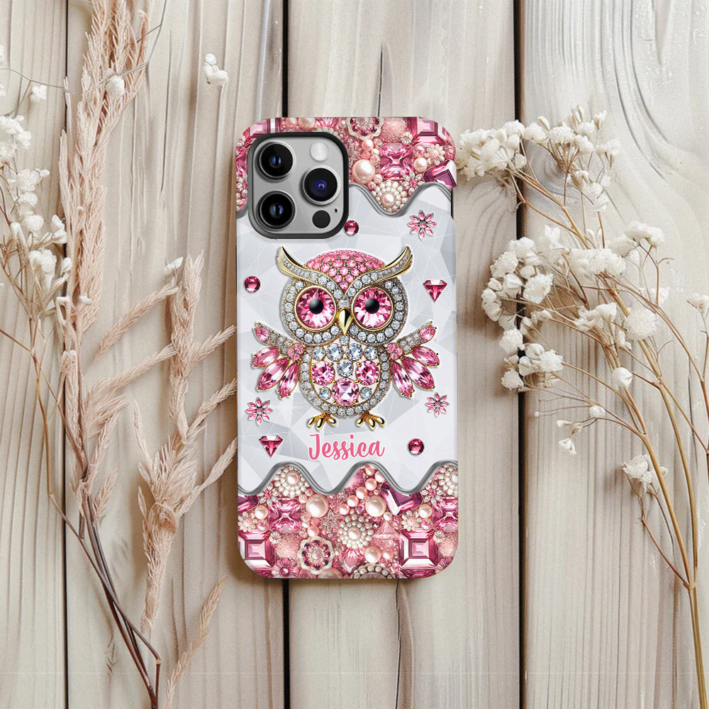 Just A Girl Who Loves Owls - Personalized Owl Full Print Phone Case