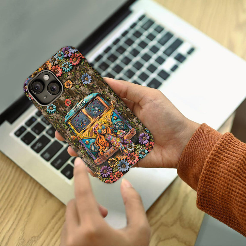 Cute Caravan - Personalized Hippie Full Print Phone Case