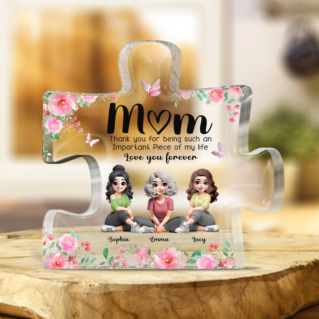 Important Of My Life - Personalized Mother Custom Shaped Acrylic Plaque