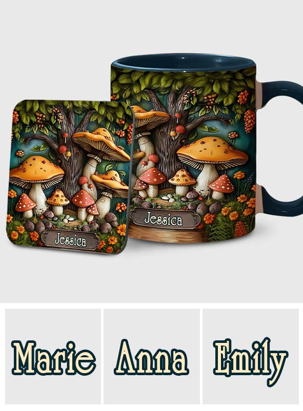 Mushroom Garden - Personalized Mushroom Accent Mug