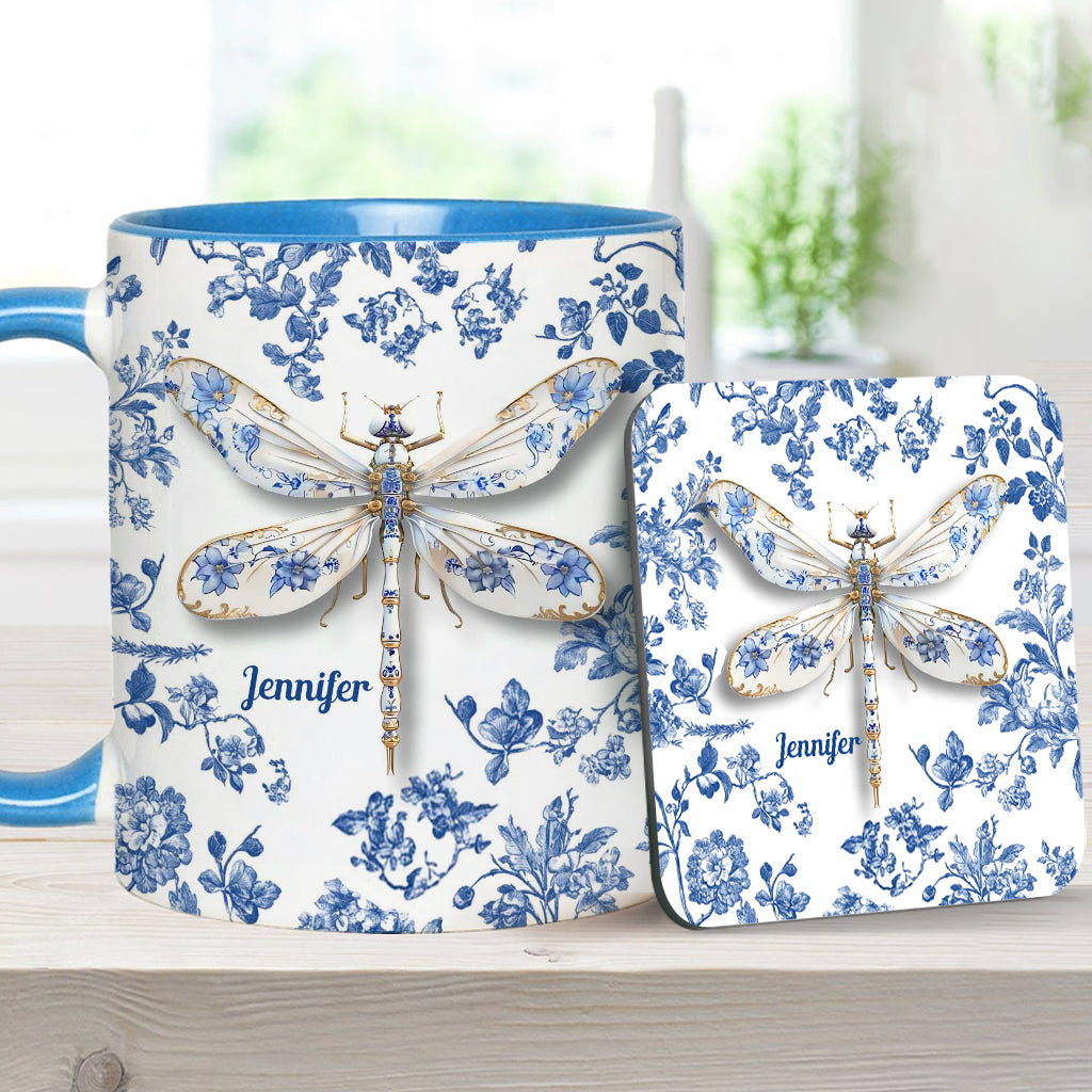 Love Dragonflies - Personalized Gardening Accent Mug