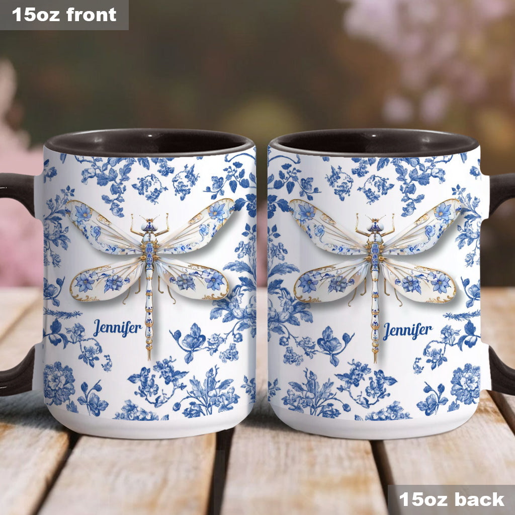 Love Dragonflies - Personalized Gardening Accent Mug