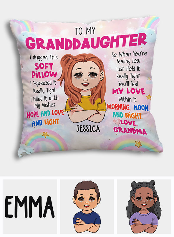 To My Grandkids - Personalized Kid Throw Pillow