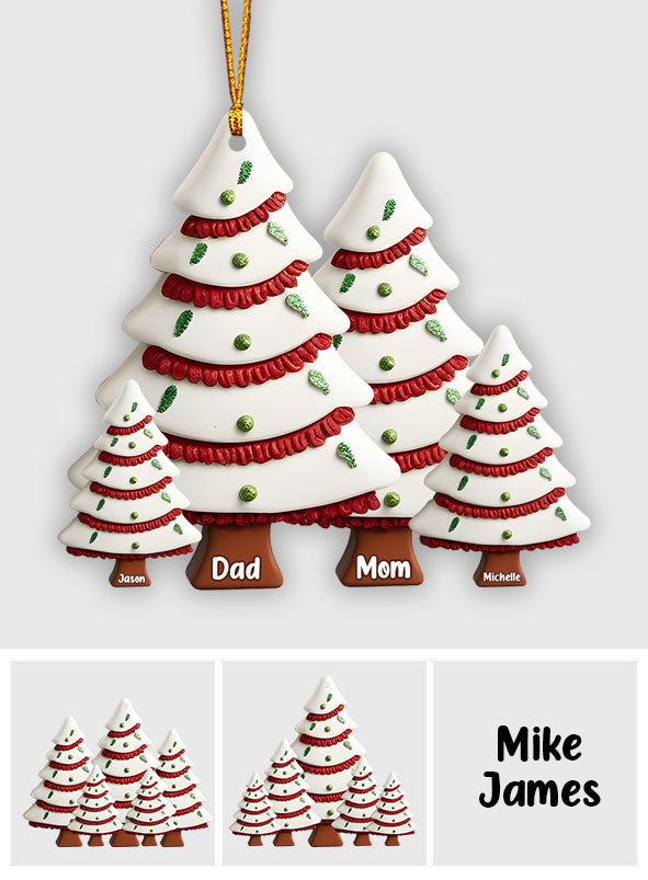 Famille de Noël - Ornement familial personnalisé