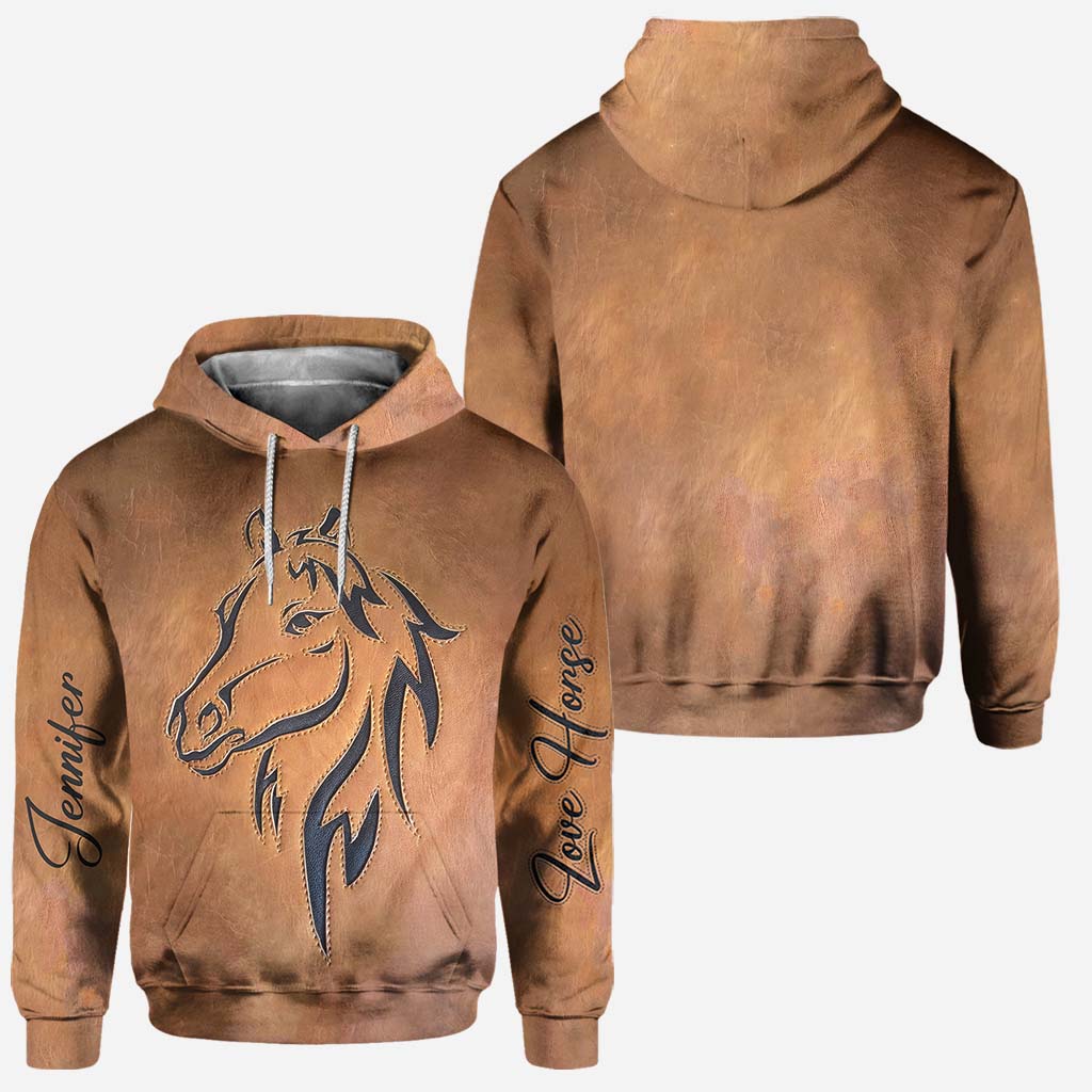 Love Horse - Personalized Horse Hoodie and Leggings