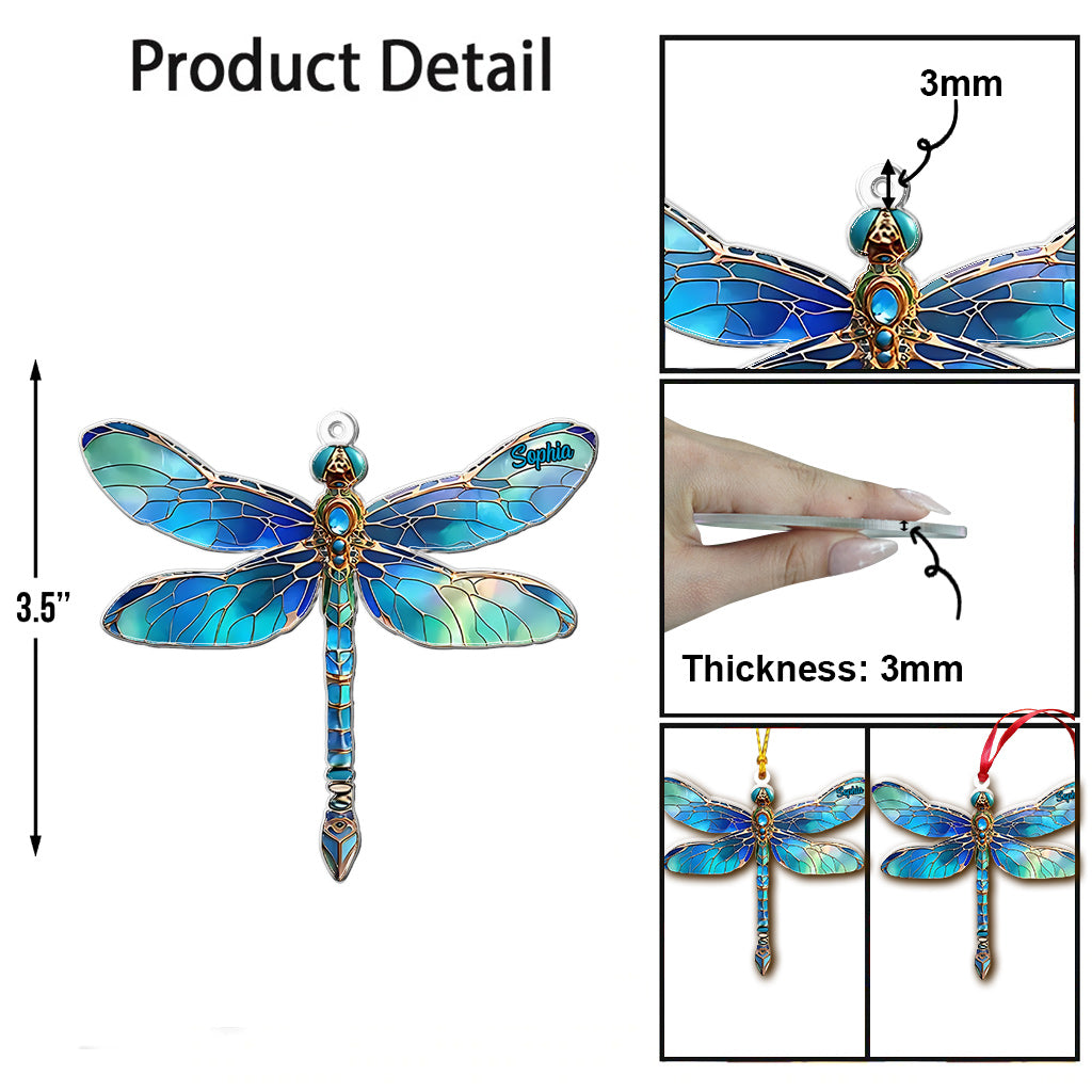 Blue Dragonfly - Personalized Gardening Ornament