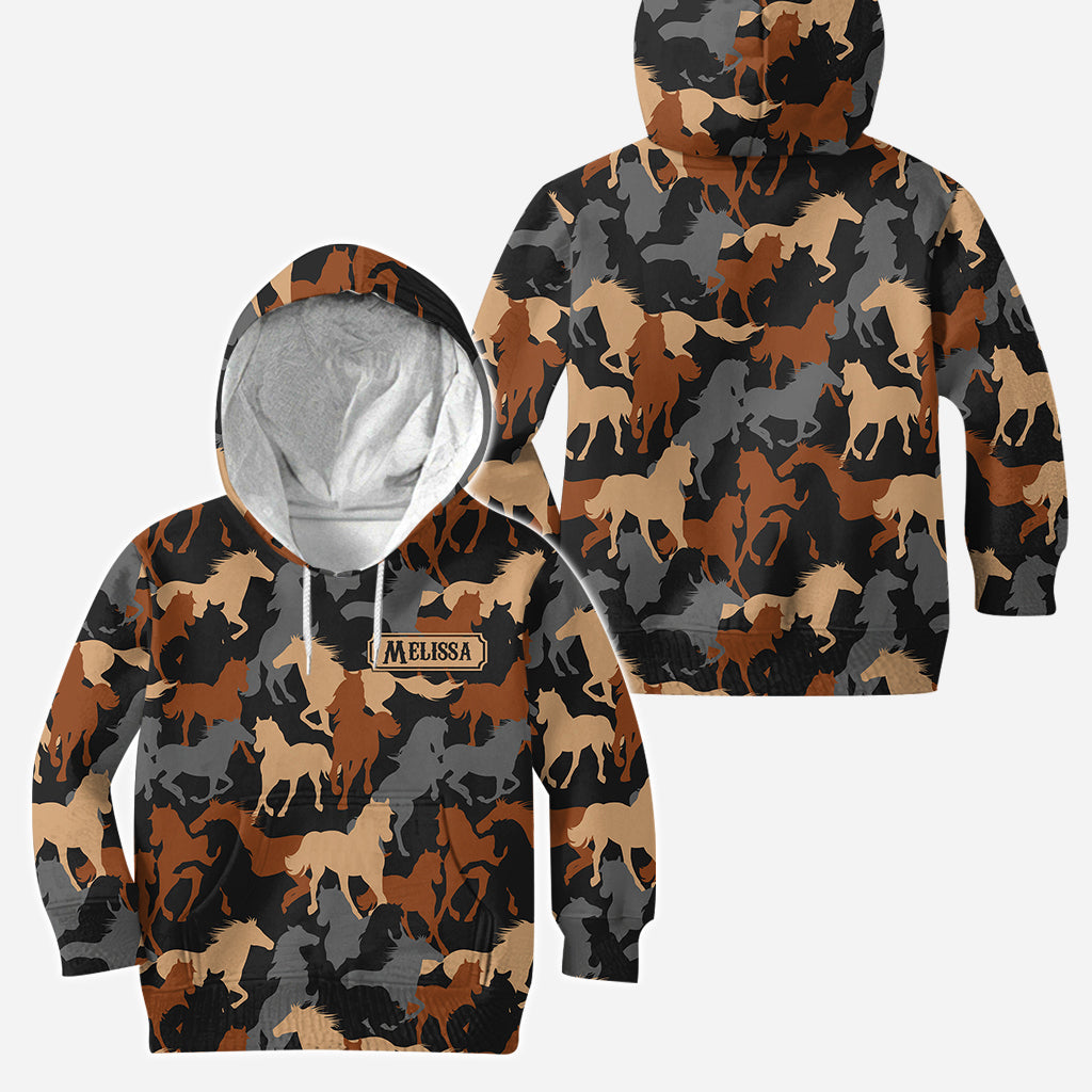 Love Horses - Personalized Horse Hoodie and Leggings