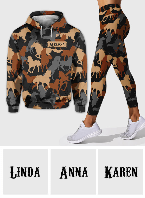 Love Horses - Personalized Horse Hoodie and Leggings