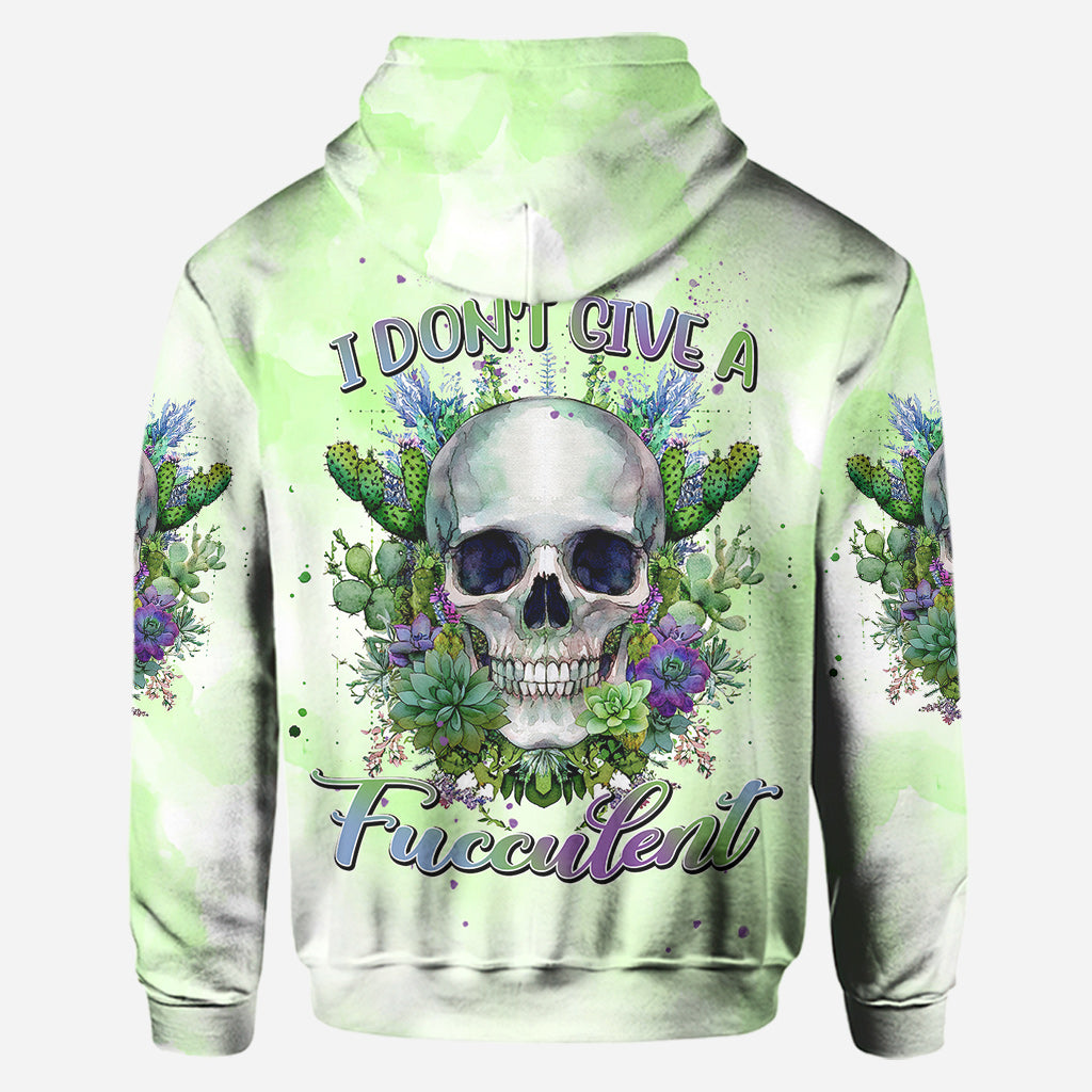 I Don't Give A Fucculent - Personalized Gardening Hoodie and Leggings