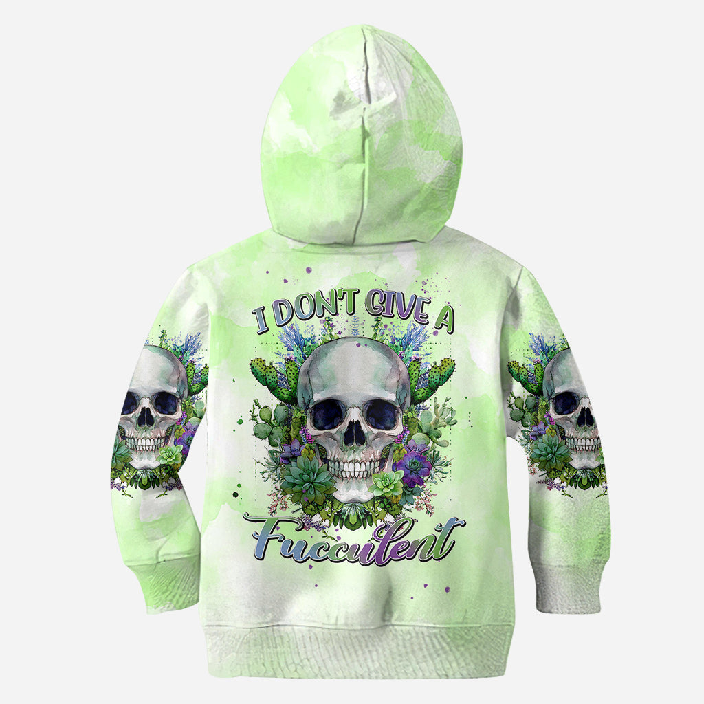 I Don't Give A Fucculent - Personalized Gardening Hoodie and Leggings