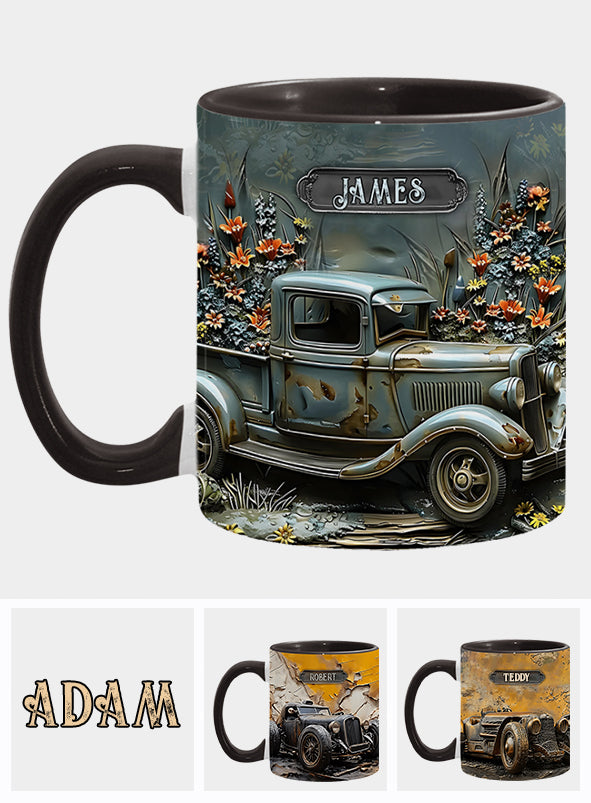 Mug personnalisé à l'effigie d'une voiture classique ou d'une muscle car.