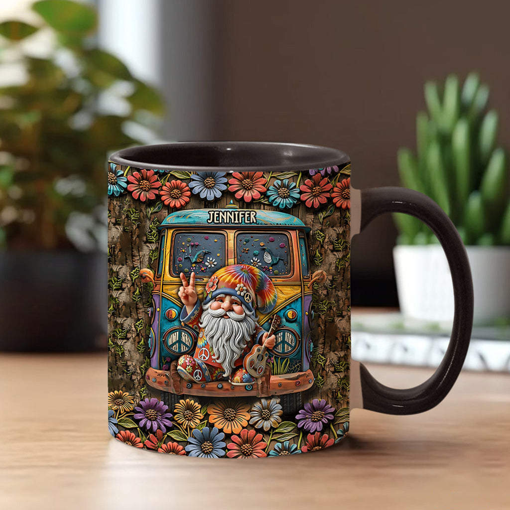 Gnome Hippie Lovers - Personalized Hippie Accent Mug