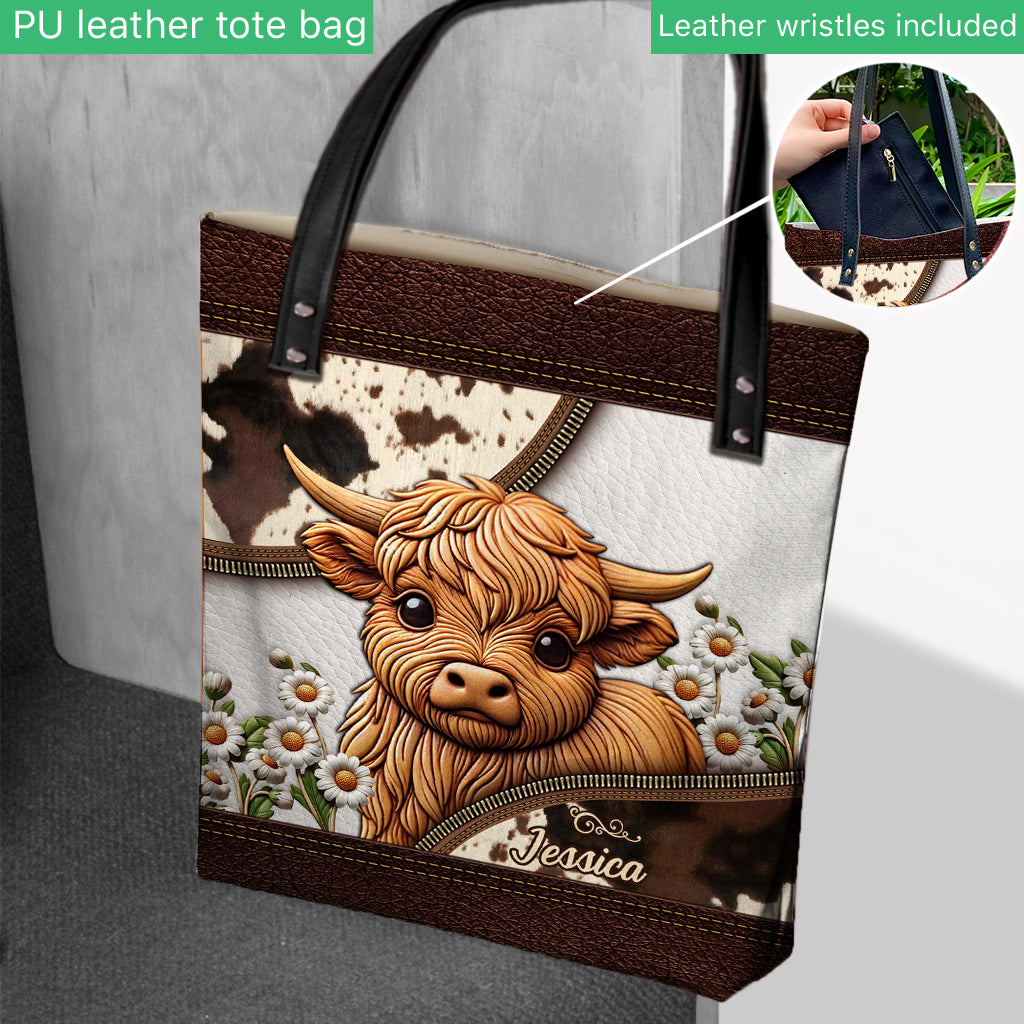 Love Highland Cows - Personalized Tote Bag