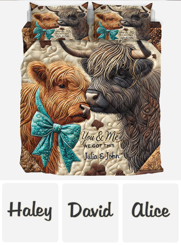 You & Me We Got This - Personalized Quilt Set