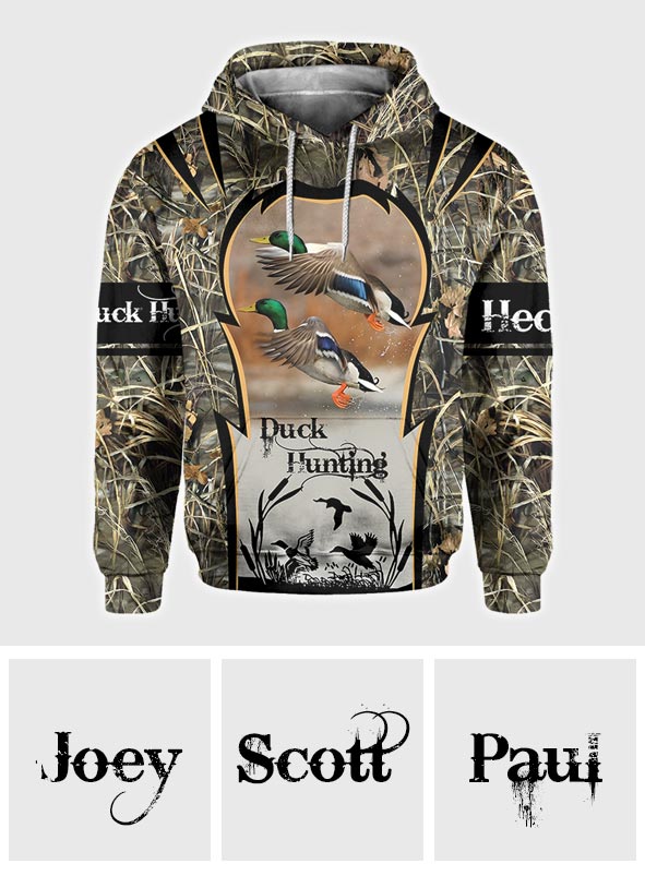 Duck Hunting - Personalized Hunting All Over Shirt