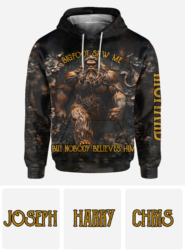 Bigfoot Saw Me - Personalized Camping All Over Shirt