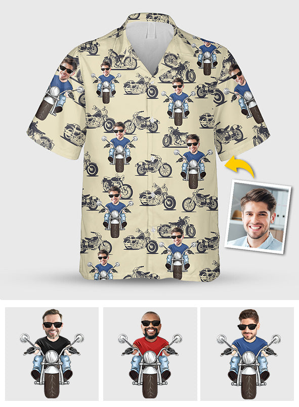 Motorbike Lovers - Personalized Biker Hawaiian Shirt