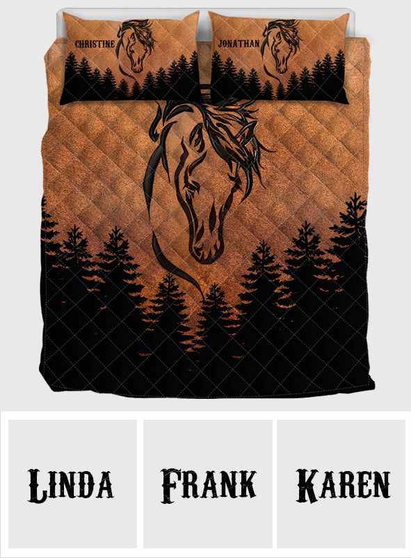 Liebe Pferde – Personalisiertes Pferde-Bettdecken-Set