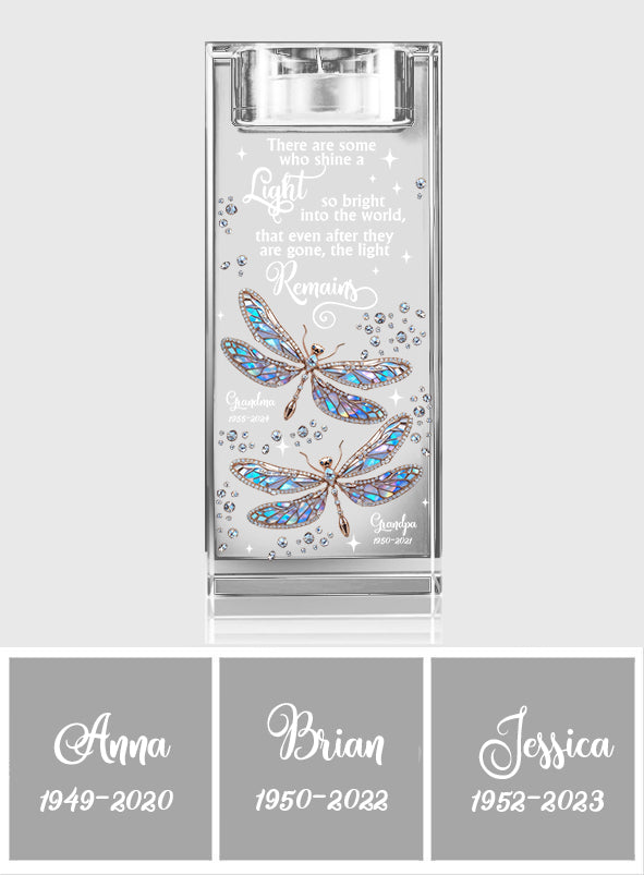 In Loving Memory - Personalized Memorial Glass Candle Holder