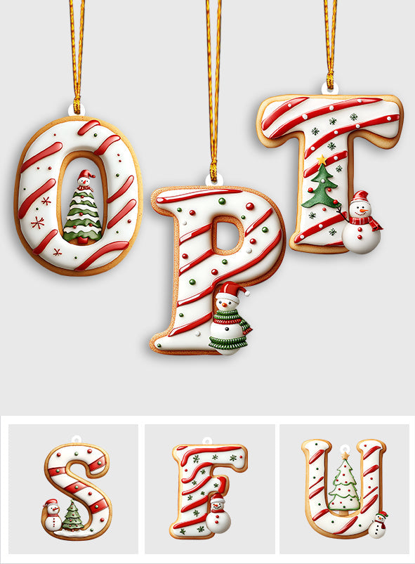 Christmas Cake Family Friends Coworkers - Personalized Family Ornament