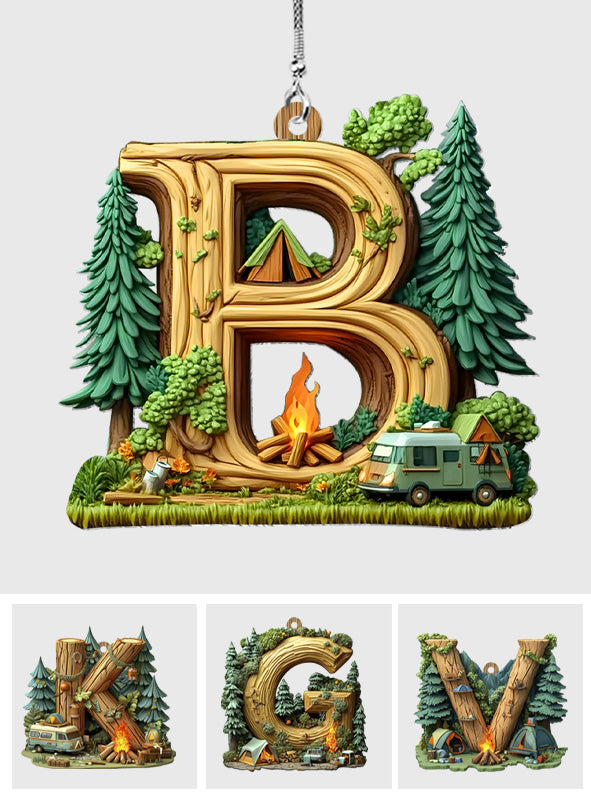 Lettre de camping - Ornement personnalisé pour voiture de camping
