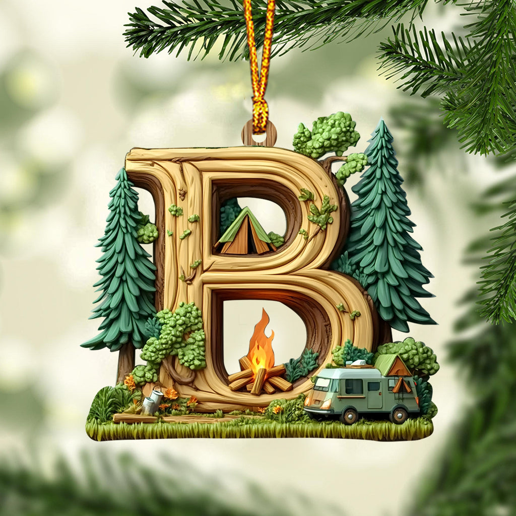 Camping Letter - Personalized Camping Ornament