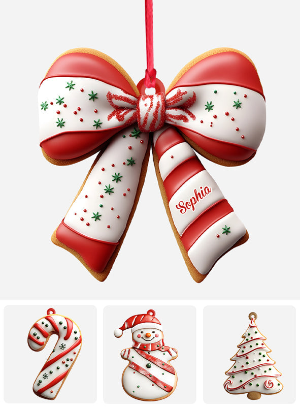 Petit gâteau de Noël pour la famille et les amis - Ornement familial personnalisé