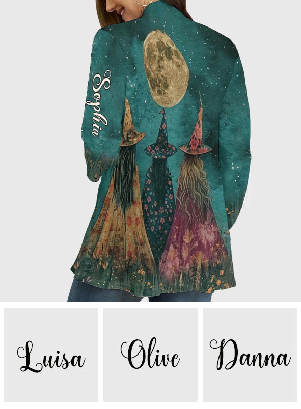 Moonlit Witches' Night - Personalized Witch Cardigan