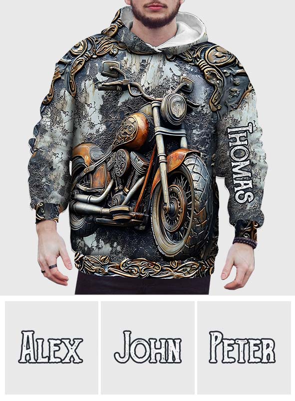 Time To Ride - Personalized Biker All Over Shirt