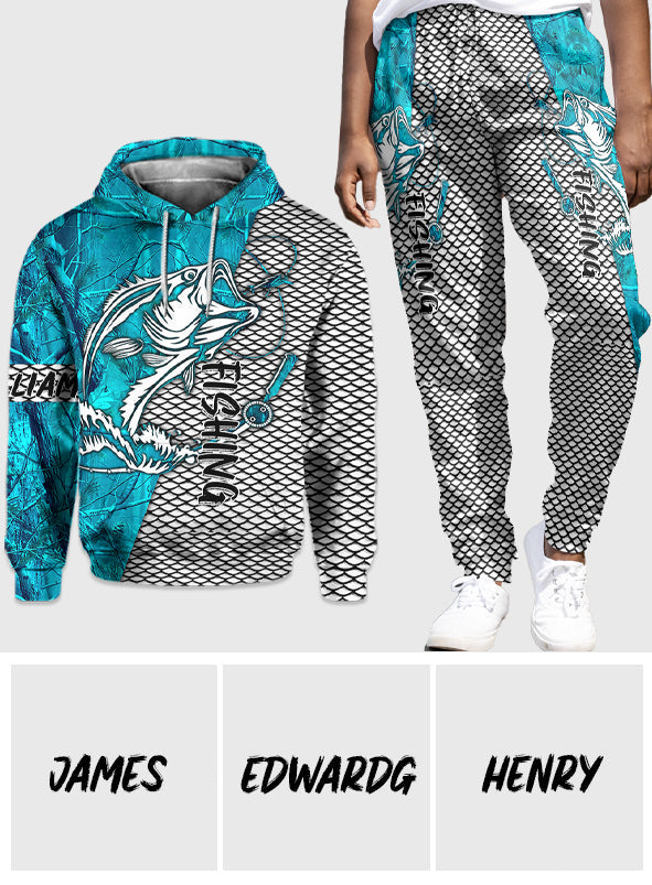 Love Fishing - Personalized Fishing Hoodie and Sweatpants