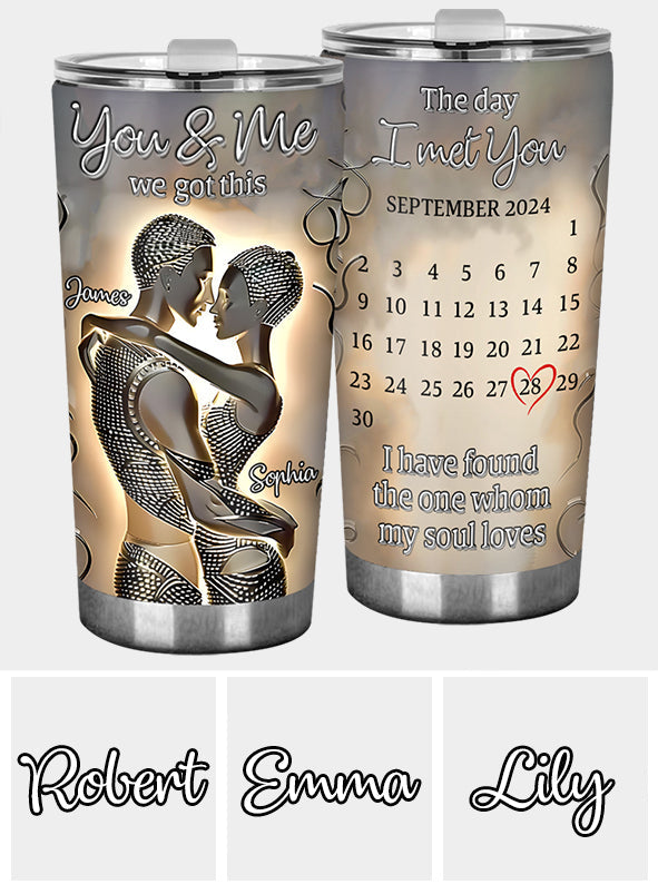 „It's You & Me“ – personalisierter Becher für Afroamerikaner