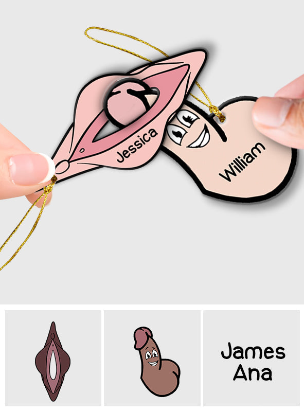 Couple Perfect Match - Personalized Couple Ornament