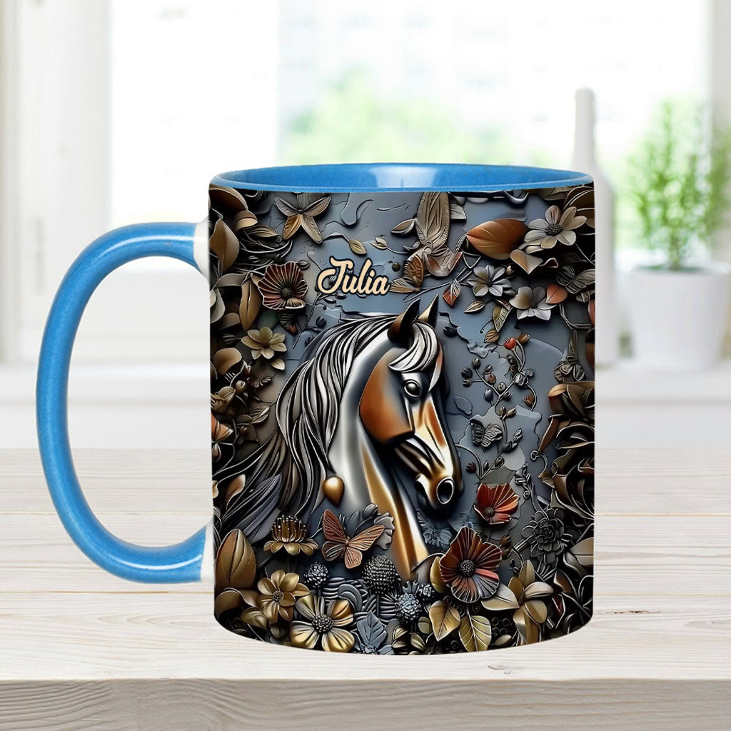 Stunning Horse - Personalized Horse Accent Mug