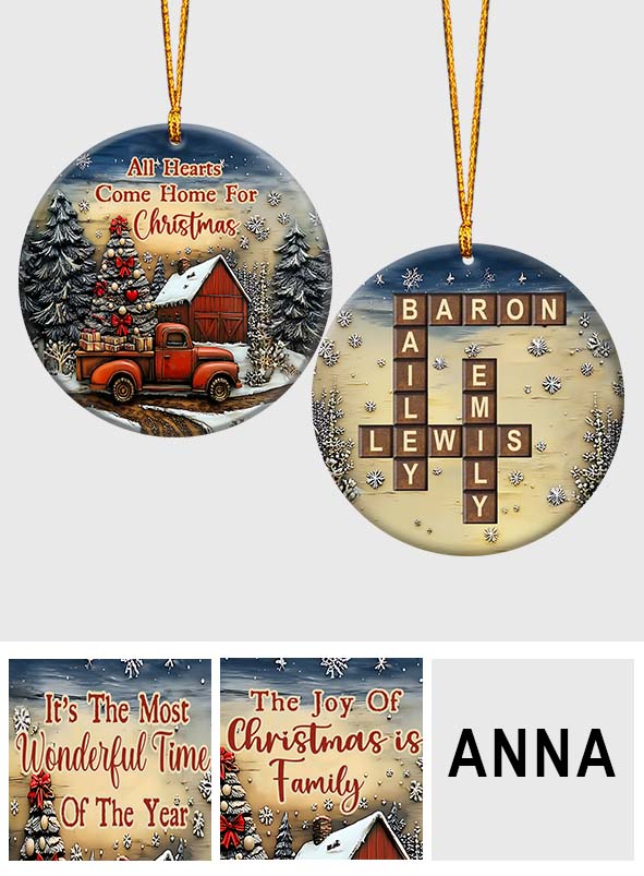C'est la plus belle période de l'année - Ornement familial personnalisé