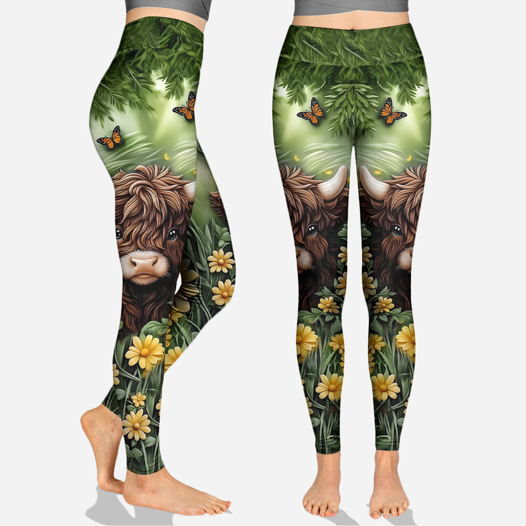 Baby Highland Cow - Personalized Highland Cow Hoodie and Leggings