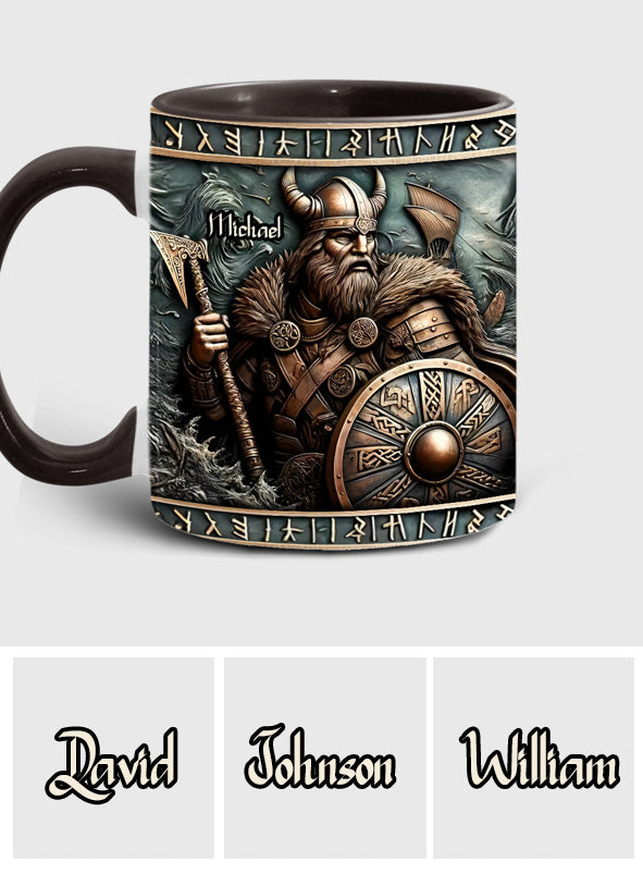 Viking Warrior - Personalized Viking Accent Mug