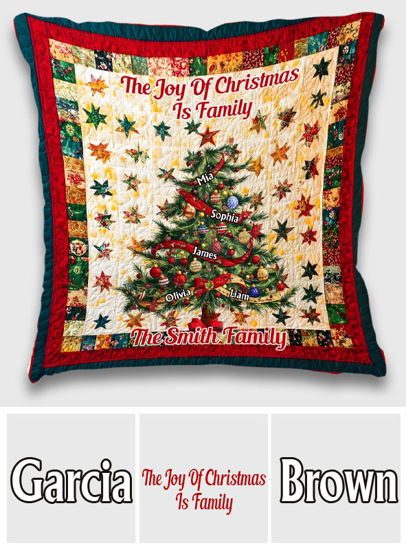 It's The Most Wonderful Time Of The Year - Personalized Family Throw Pillow