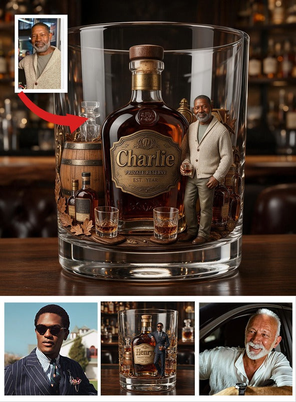 Personalisierte Whiskeygläser für ältere Whiskeyliebhaber - Bourbon Geschenk für Latina Männer