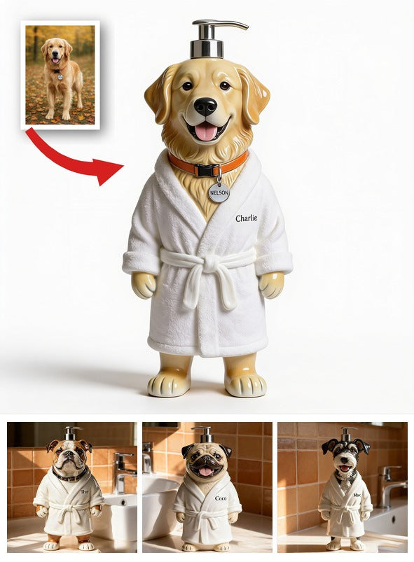 Personalisierter Golden Retriever Spa Seifenspender für Hundeliebhaber