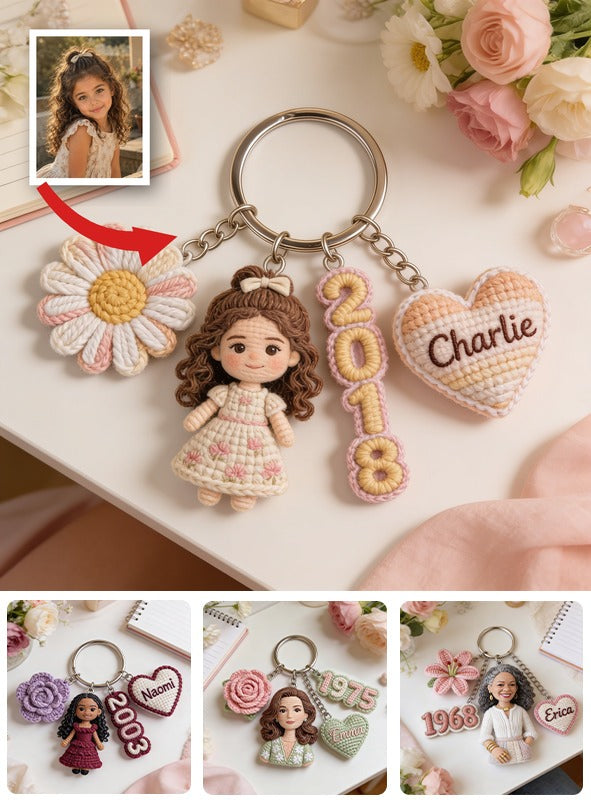 Porte-clés personnalisé Anniversaire Petite Fille Latina Cadeau sur Mesure pour Fille Petite-Fille Nièce