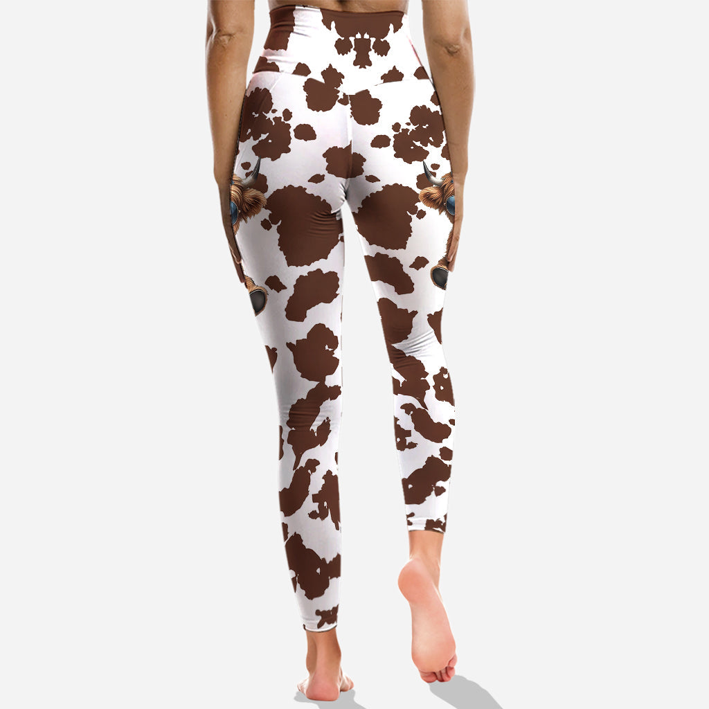 Rock Paper Scissors - Personalized Highland Cow Hoodie and Leggings