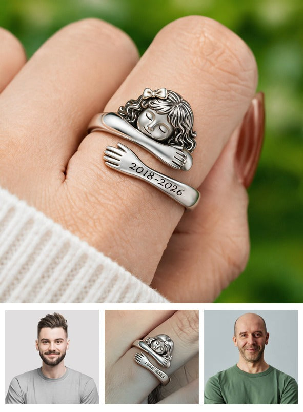Personalized Latina Little Girl Memorial Adjustable Hug Ring