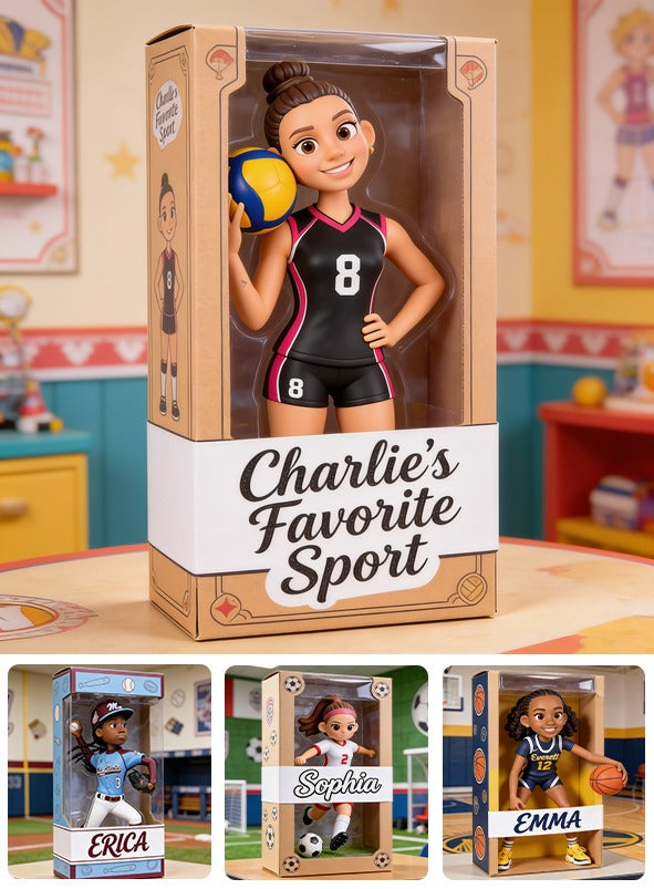 Personalized Latina Woman Volleyball Player Custom Shaped Acrylic Plaque Volleyball Fan Gift
